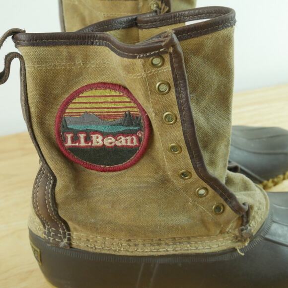 L.L.Bean‎ Signature Waxed Canvas Maine Hunting Boots Kathadin Patch Men\'s 9 M main image 16